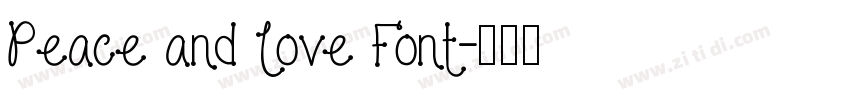 Peace and Love Font字体转换